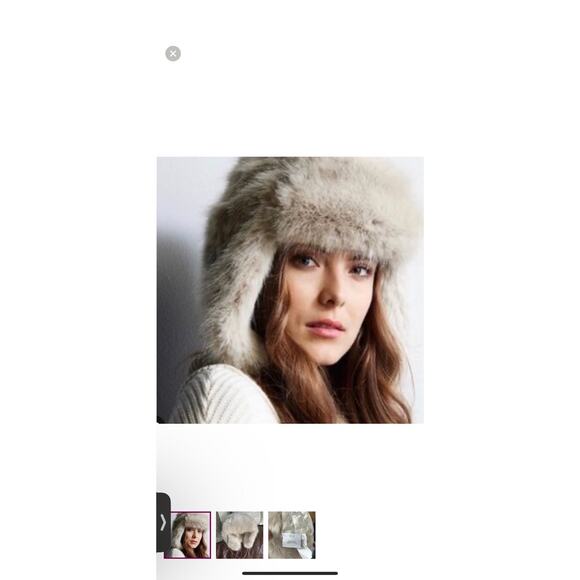 Restoration Hardware Ukshana Trapper Hat Faux Fur Trim Brown S/M Wool Cashmere - Picture 9 of 9